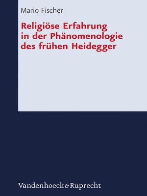 cover image of Religiöse Erfahrung in der Phänomenologie des frühen Heidegger
